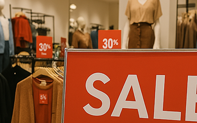 Descuentos en tienda de ropa