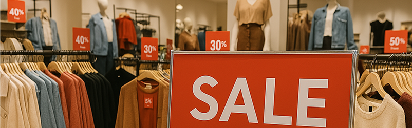 Descuentos en tienda de ropa