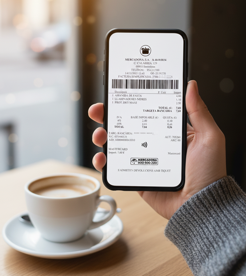 Ticket electrónico de Mercadona