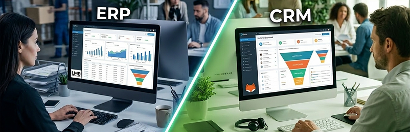 ERP vs CRM ERP vs CRM - Cuál es la diferencia y cuál necesita tu empresa