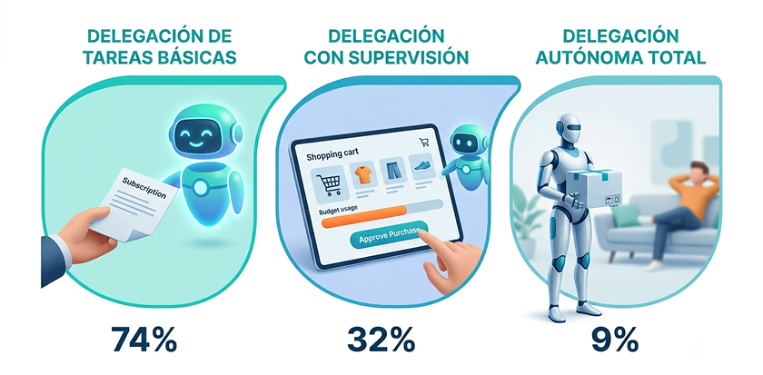 Agentes de IA - cuánto están dispuestos a ceder los consumidores